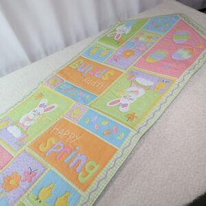 Set of 3 Easter Quilted Table Runners Bunny Egg Spring Decor Cotton Kohl’s